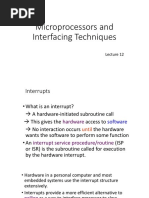 Microprocessors and Interfacing Techniques