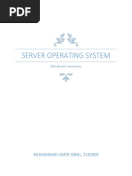 Server Operating System: Muhammad Umer Iqbal, 2162069