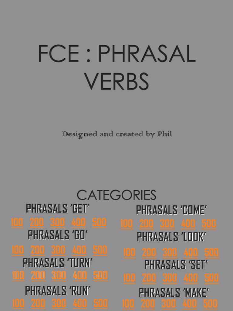 Mastering Phrasal Verbs for FCE | PDF | Language Arts & Discipline