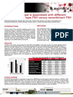 FSHR Genotype Is Associated With Different Response To Wild Type FSH Versus Recombinant FSH