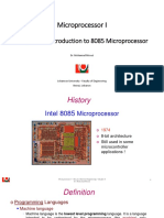 LU - Microprocessor I - Chap3 - Introduction To 8085 Microprocessor - FA2017