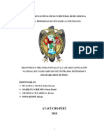 DIAGNOSTICO ORGANIZACIONAL EN LA ANFASEP (ASOCIACIÓN NACIONAL DE FAMILIARES DE SECUESTRADOS, DETENIDOS Y DESAPARECIDOS DE PERÚ)