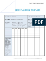 Negotiation Planning Template