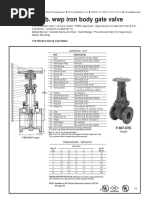 175 Lb. WWP Iron Body Gate Valve: 175 PSI Non-Shock Cold Water