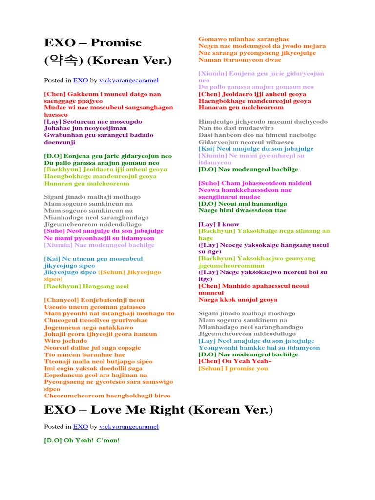 damper Hop ind sammenhængende EXO Lyrics | PDF | Tao | Confucianism
