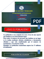 ¿Que Es La Poblacion?