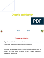 Organic Certification: Next End