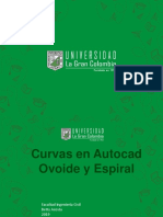 Autocad Ovoide y Espiral