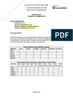 Formato de Laboratorio de Termo