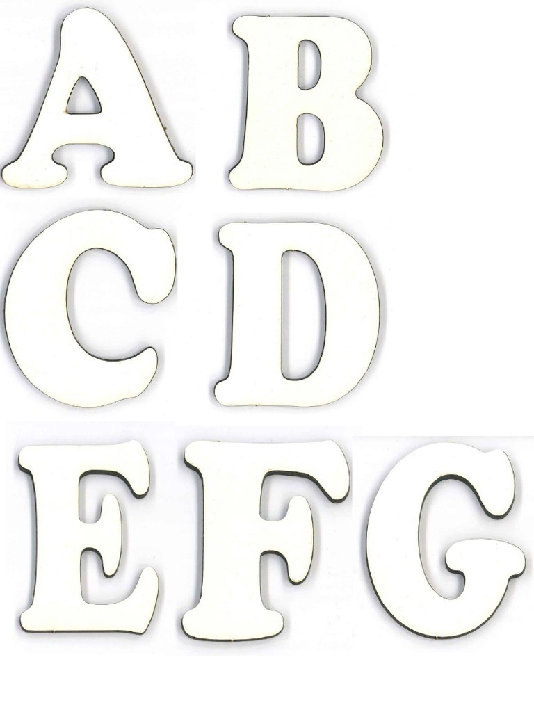 Letras Imprenta Recortables | PDF, image size:768x1024