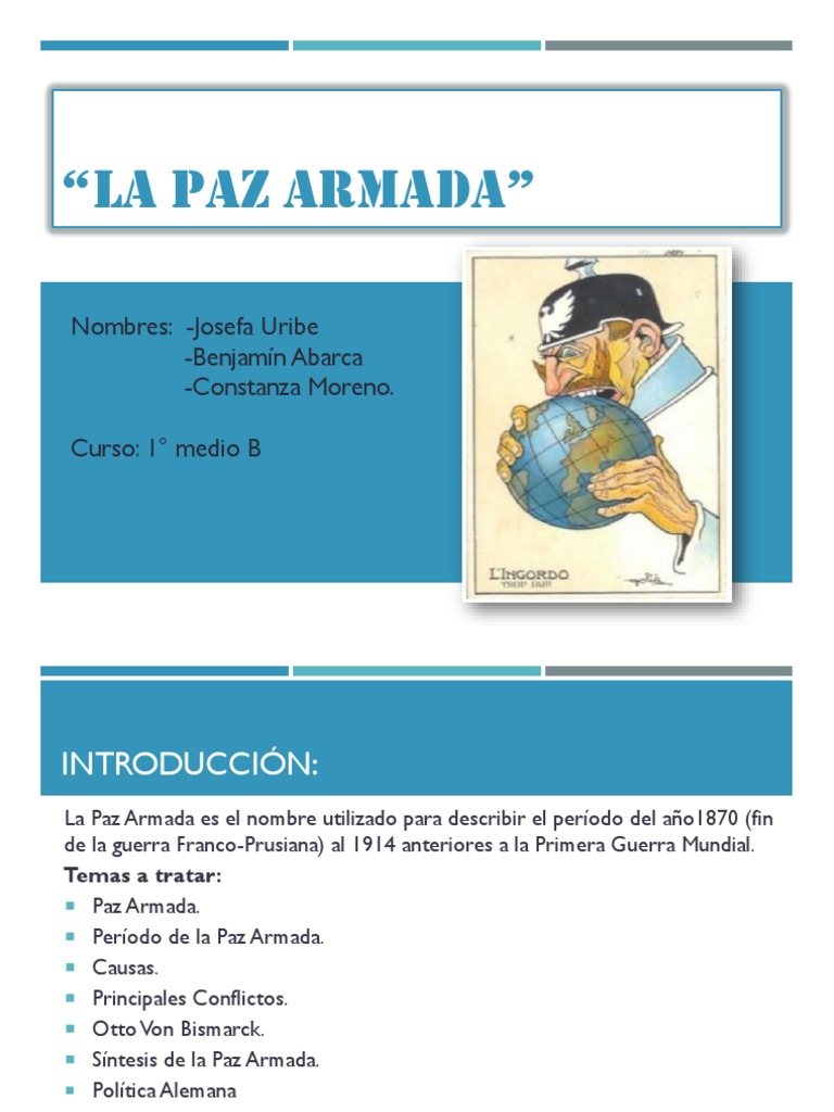La Paz Armada: Causas y Consecuencias | PDF | imperio Alemán | Guerra