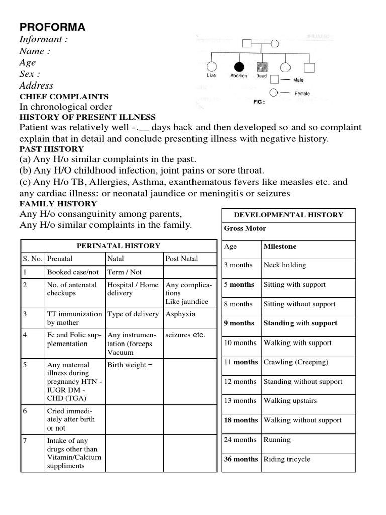 Pediatrics Case Sheets Pdf Pdf Thorax Prenatal Development
