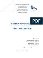 Factores fisiográficos cuenca Caño Grande Venezuela