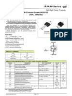 IRF640 Series: N-Channel Power MOSFET (18A, 200volts) Description