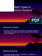 3 Major Types of Economic Systems