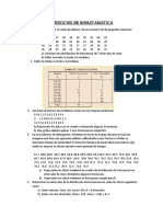 Ejercicios de Bioestadistica