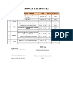 Jadwal Mengajar