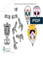 Catrina de Papel Imprimible - Tamaño A4 - Partypop DIY PDF