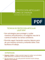 Tecnicas de Proteccion Articular y Ahorr