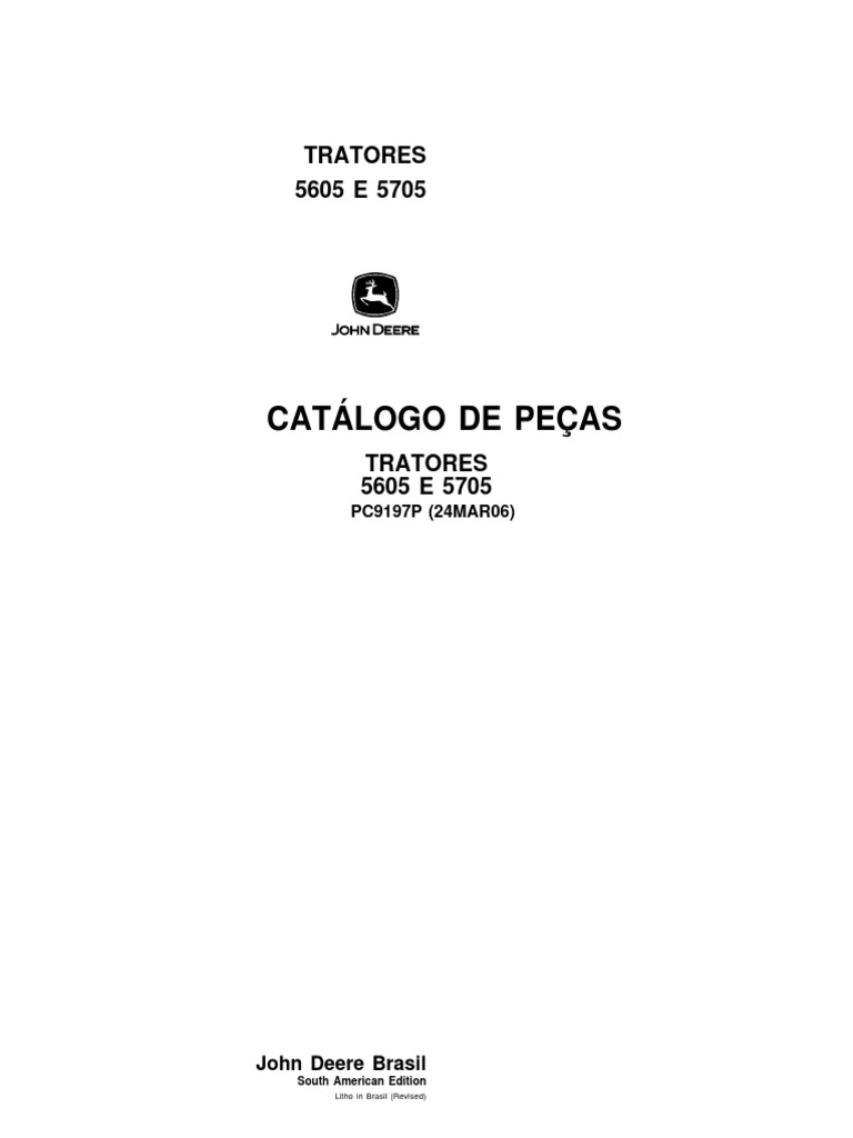 John Deere 5605 e 5705 PDF | PDF | Vehicles | Systems Engineering