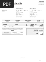 Invoice: Delivery Address Billing Address