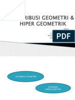 Distribusi Geometri & Hiper Geometrik