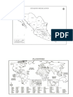 Planisferios y Mapas de Mexico