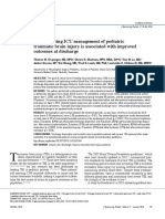 Standardizing ICU Management of Pediatric Traumatic Brain Injury Is Associated With Improved Outcomes at Discharge