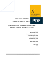 Planificación territorial de la cuenca del río Santa Eulalia