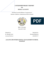 Demat Account Project Report Summary