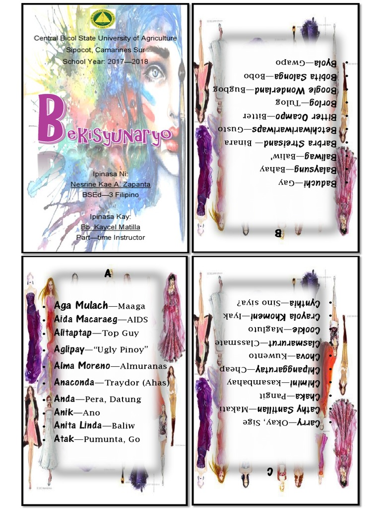 Filipino Slang and Translations Guide | PDF