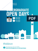 UG Open Day Programme OCT 19 PDF