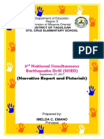 3 National Simultaneous Earthquake Drill (NSED) : (Narrative Report and Pictorials)