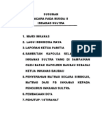 Susunan Acara Pramuka