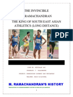 The Invincible M.Ramachandran The King of South East Asian Athletics (Long Distance)