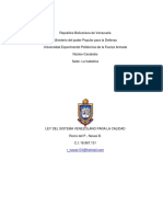 Ley Del Sistema Venezolano para La Calidad