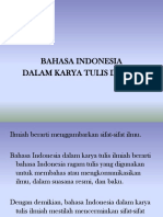 Bahasa Indonesia dalam Karya Tulis Ilmiah