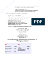 Voyage Accounting Example