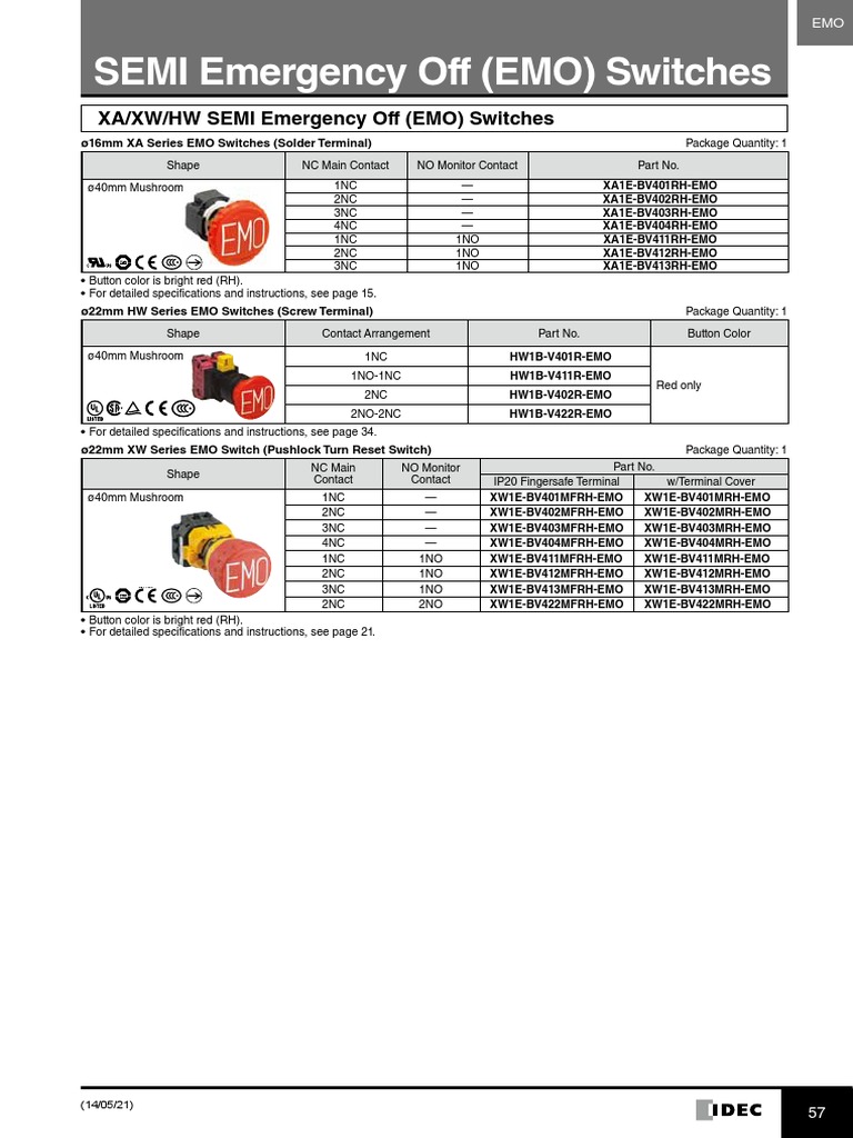 SEMI EMO Switches and Guards Overview | PDF | Manufactured Goods ...