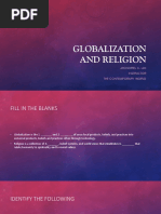 Globalization and Religion