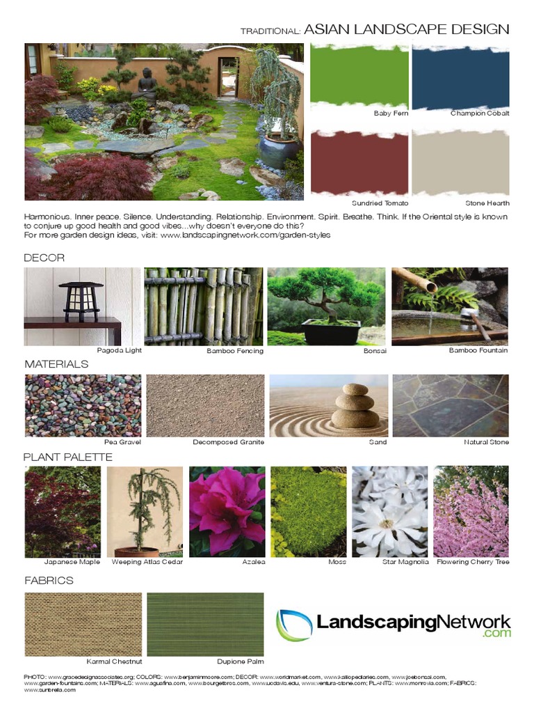 Asian Landscape Design Essentials | PDF | Home & Garden