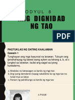 EsP 7 Modyul 8 Ang Dignidad NG Tao 2