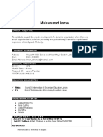 Imran Aslam CV