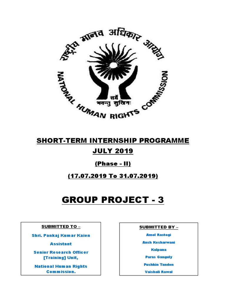 National Human Rights Commission Project | PDF | Disability | Accessibility