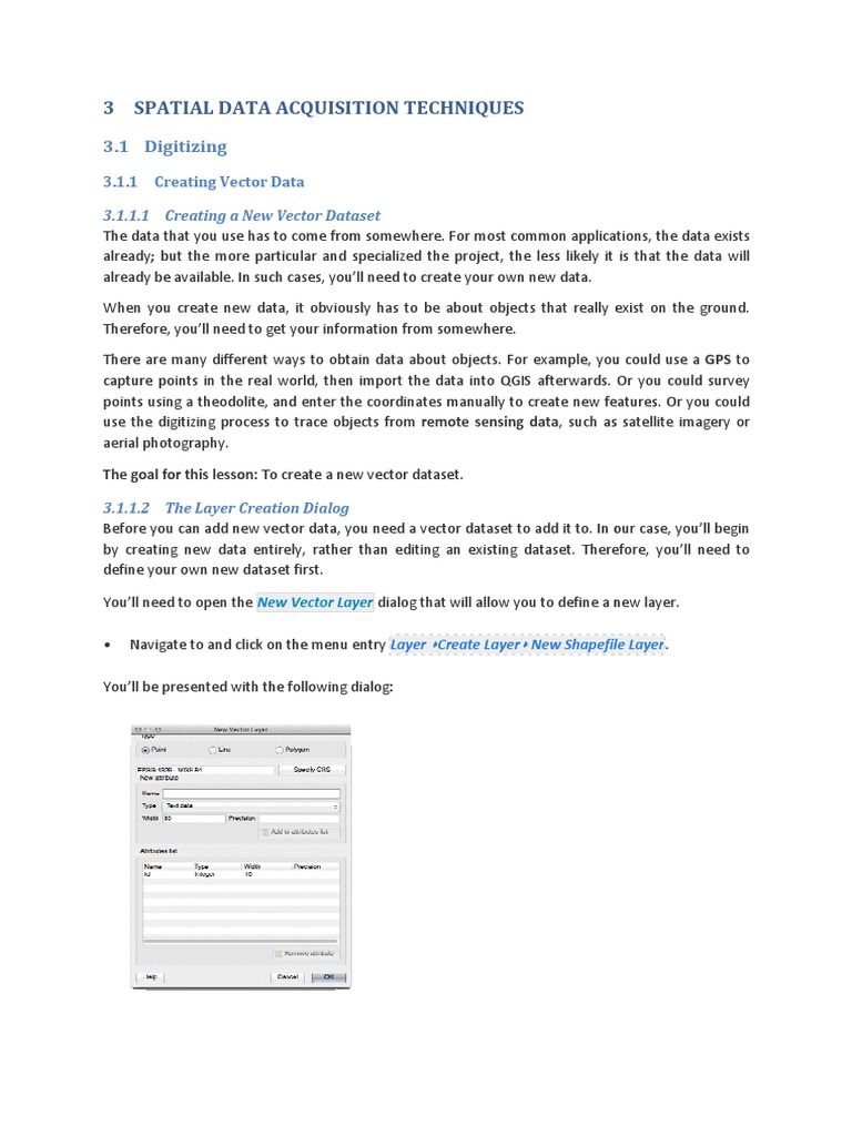 Lesson 3 Spatial Data Acquisition Techniques PDF Geographic