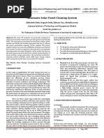 Automatic Solar Panel Cleaning System: International Research Journal of Engineering and Technology (IRJET)