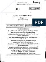 UPSC IES 2009 Civil Engg Paper 1 Descriptive (Conventional) Type Question Paper