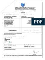 NIMHANS Nursing Officer Exam Admit Card