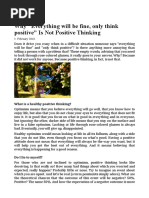 Positive Thinking