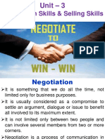 Negotiation Skills & Selling Skills